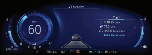 Ford 2021 Escape Hybrid Car - electric range