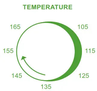 Excalibur 3900B Food Dehydrator 9 Tray Electric - TEMPERATURE