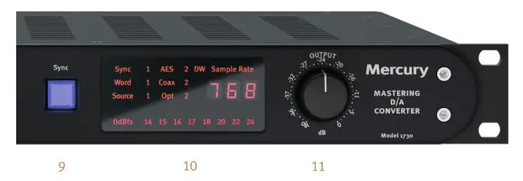 SPL Mercury Mastering DA-Converter - Control Elements 2