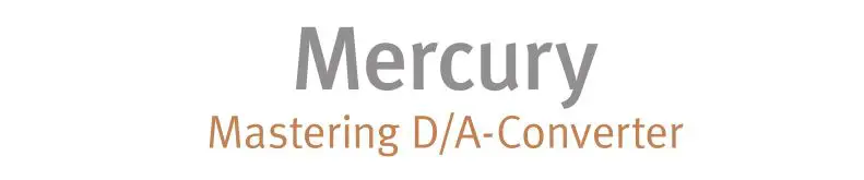 SPL Mercury Mastering DA-Converter User Manual
