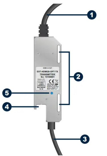 ANALOG WAY EXT HDMI20 OPT TX Compatible Optical Transmitter - Receiver