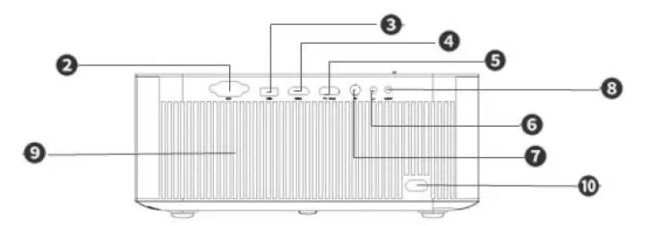 METASEE MV1 1080P Full HD Versatile Smart Projector 3