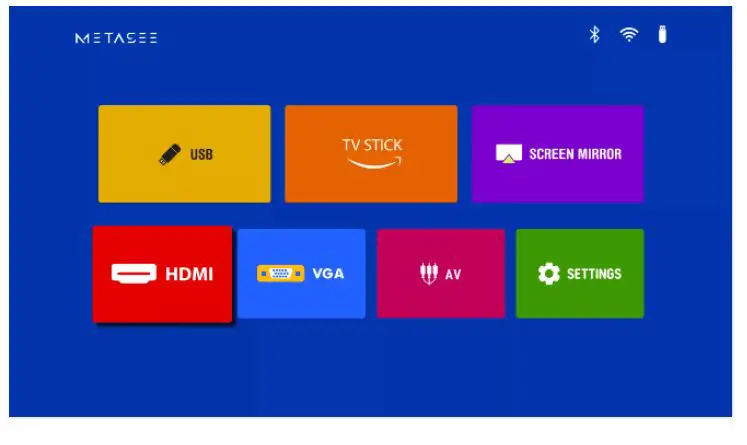 METASEE MV1 1080P Full HD Versatile Smart Projector 8+