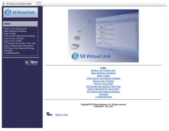 Accessing Online help