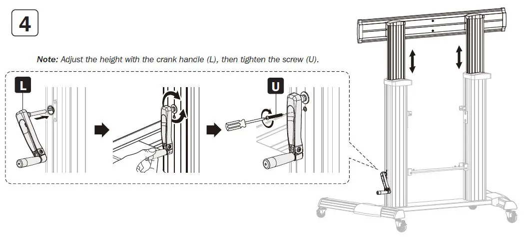 TRIPP-LITE-DMCS60100XXCK-Heavy-Duty-Rolling-TV-Monitor-Cart-with-Crank-Handle-fig6