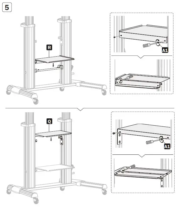 TRIPP-LITE-DMCS60100XXCK-Heavy-Duty-Rolling-TV-Monitor-Cart-with-Crank-Handle-fig7