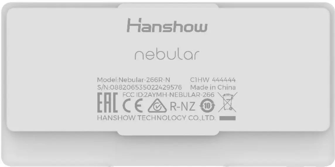 Hanshow HS ESL EPDN0001 Nebular Series Electronic Shelf Label - Table stand 1