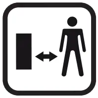 Explanation of symbols on the machine