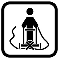 Explanation of symbols on the machine