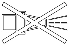 Explanation of symbols on the machine