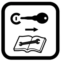 Explanation of symbols on the machine