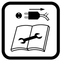 Explanation of symbols on the machine