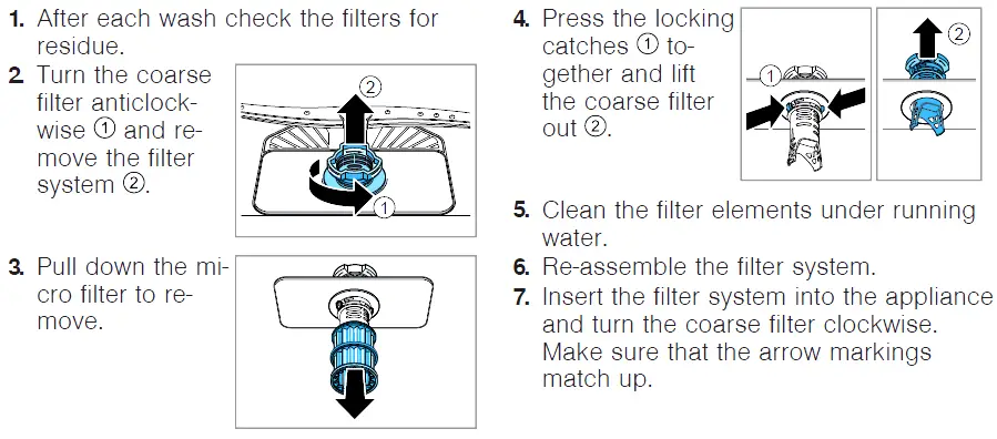 Cleaning filters