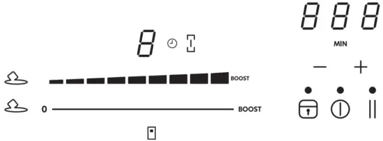 IKEA Utnaemnd Induction Hob 500 Black - Functions