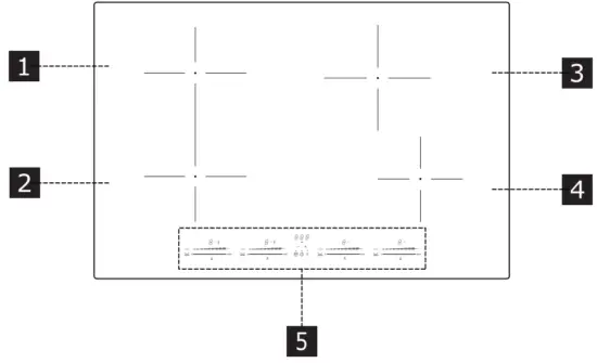 IKEA Utnaemnd Induction Hob 500 Black - Product description