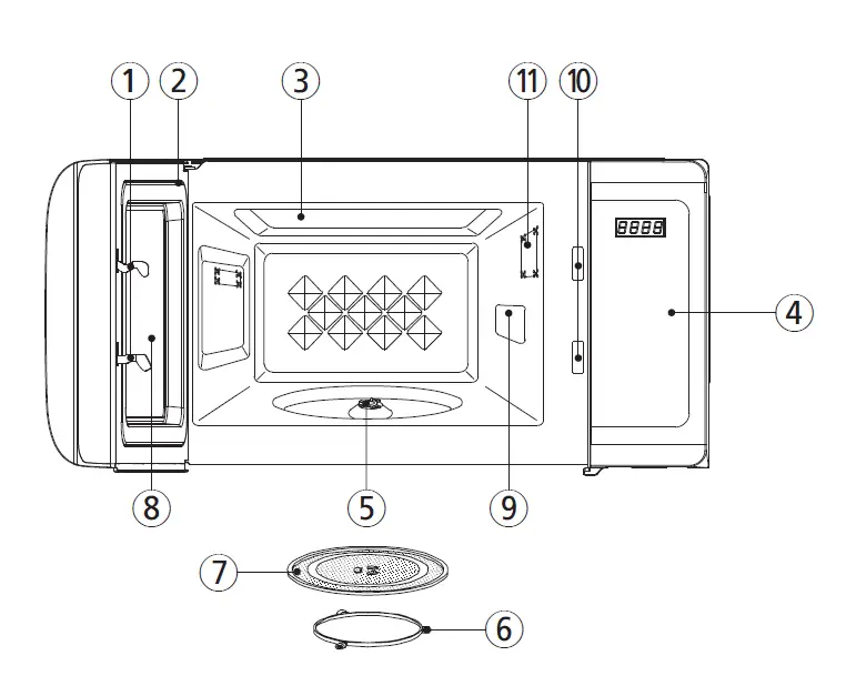 Magic-Chef-MCD993W-0.9-Cu.-Ft.-Countertop-Microwave-Oven-fig3