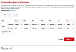 Identify the desired schedule type