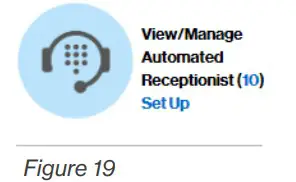 View/Manage Automated Receptionist.