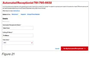 Set Up Automated Receptionist