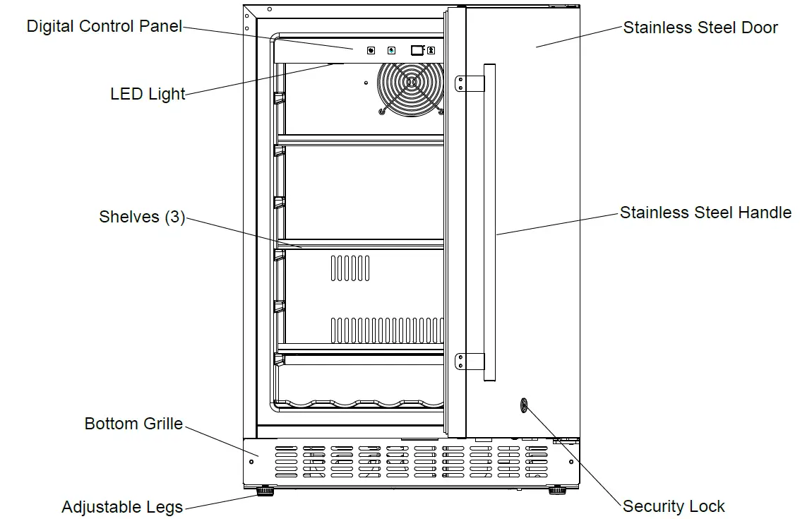 SUMMIT SCFF1533B Outdoor and Indoor Frost-Free Freezer 01