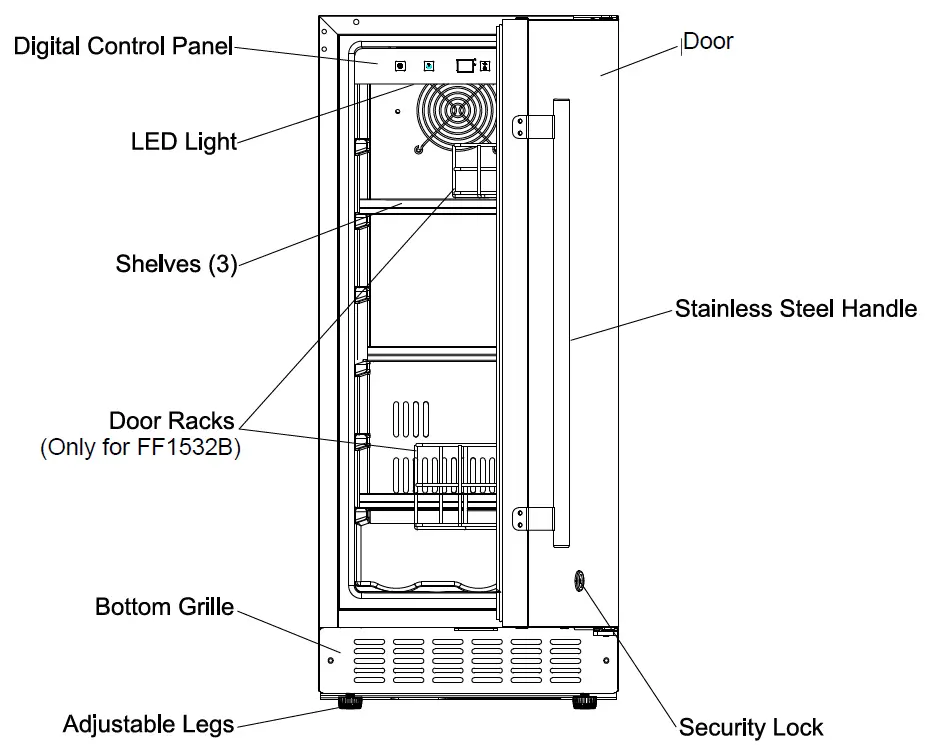 SUMMIT SCFF1533B Outdoor and Indoor Frost-Free Freezer 03