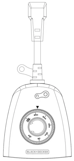 BLACK DECKER BDXPA0031 Grounded Outdoor Countdown Outlet Timer