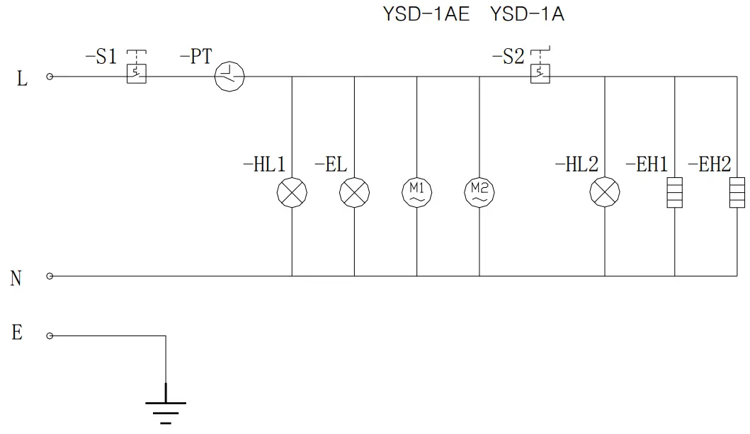 Electric circuit diagram