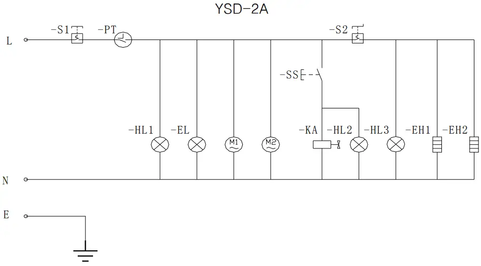 Electric circuit diagram