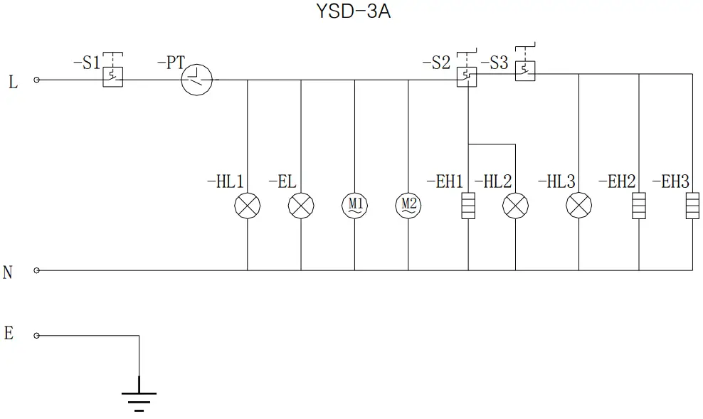 Electric circuit diagram