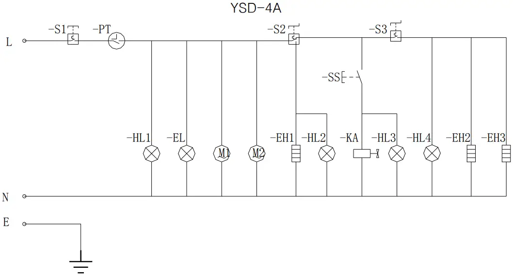 Electric circuit diagram