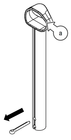 HOLMAN 1110H 10m Retractable Hose Reel-MOUNTING TUBE