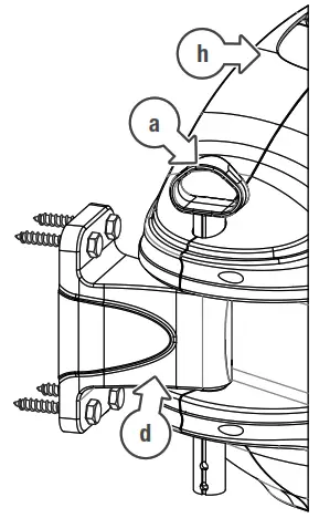 HOLMAN 1110H 10m Retractable Hose Reel-WALL BRACKET