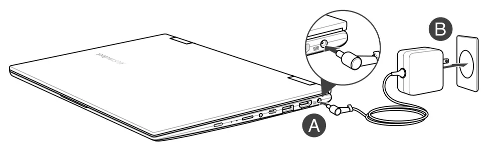 Lift to open the display panel