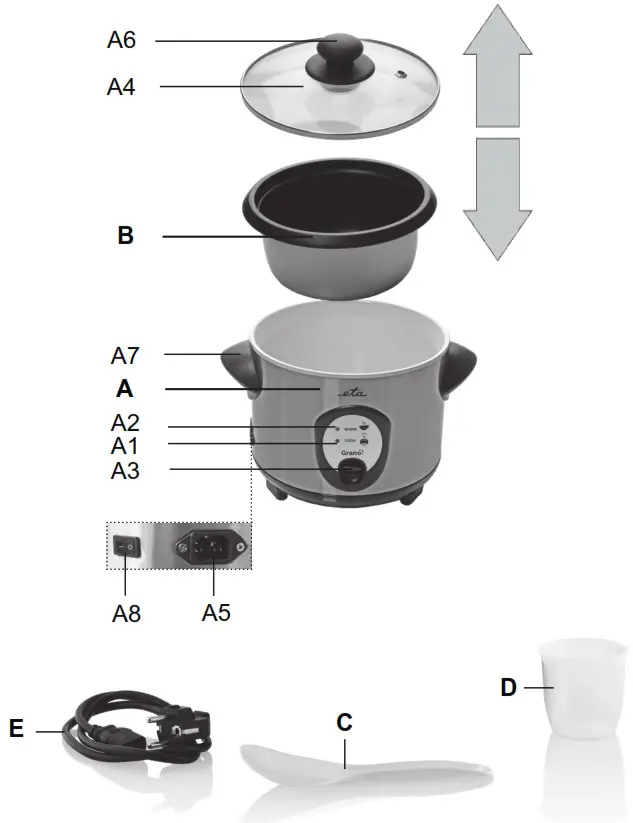 eta 2139 Grano Rice Cooker - DESCRIPTION