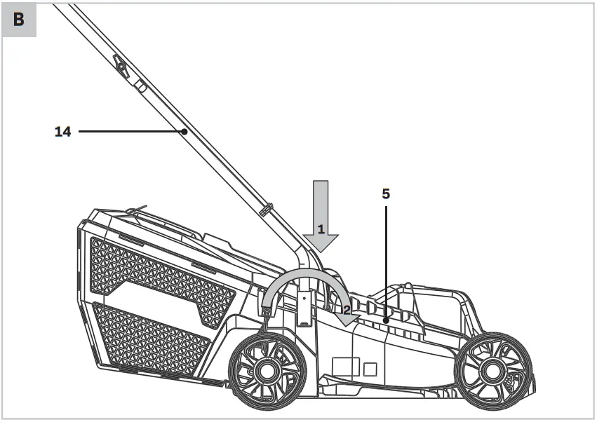 VONROC LM504DC Lawn mower 40V Brushless motor B