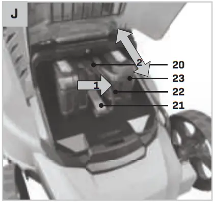 VONROC LM504DC Lawn mower 40V Brushless motor J