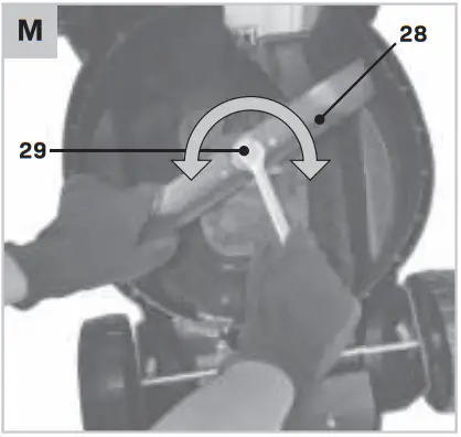 VONROC LM504DC Lawn mower 40V Brushless motor M