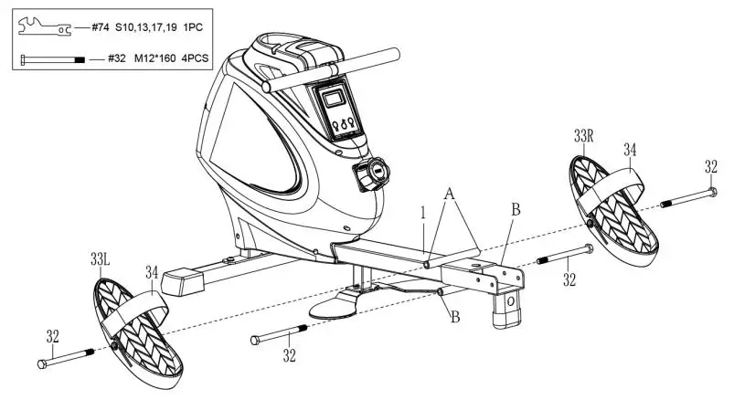 SUNNY SF-RW5941-Smart-Multifunction-SPM-Magnetic-Rowing-Machine-04