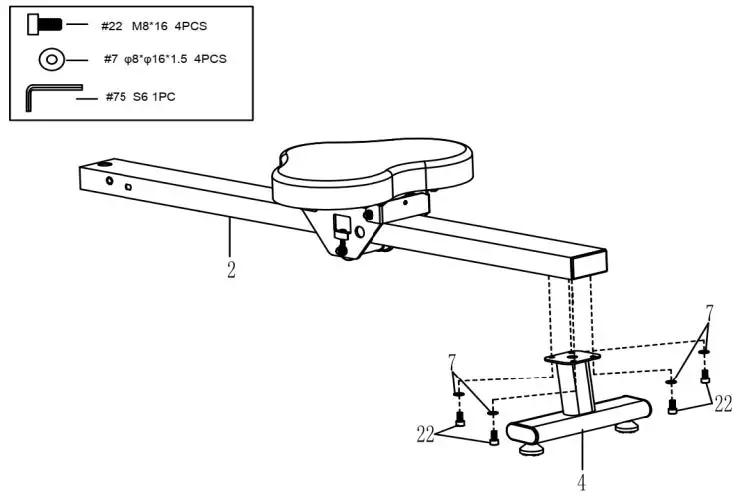 SUNNY SF-RW5941-Smart-Multifunction-SPM-Magnetic-Rowing-Machine-06