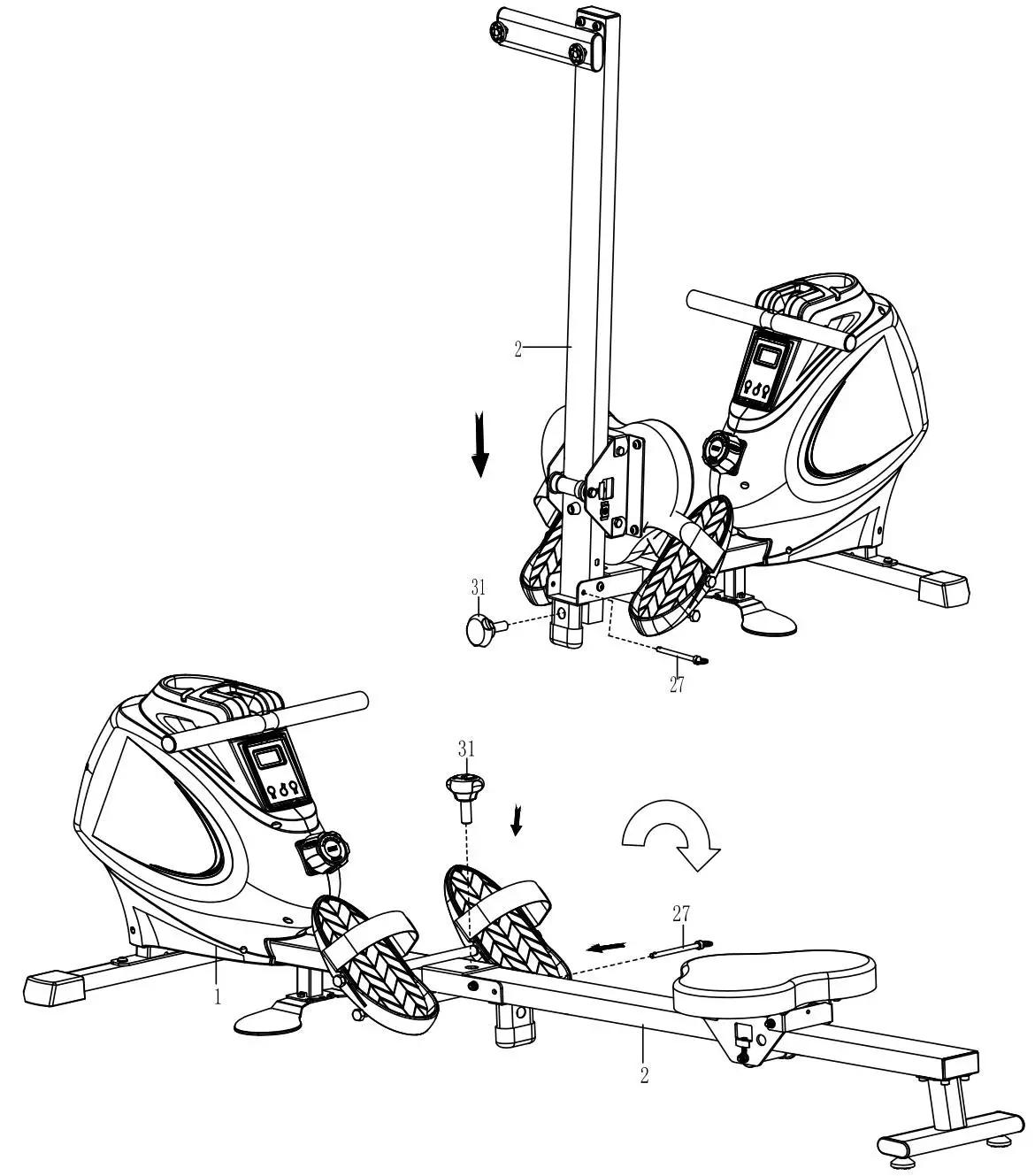 SUNNY SF-RW5941-Smart-Multifunction-SPM-Magnetic-Rowing-Machine-13