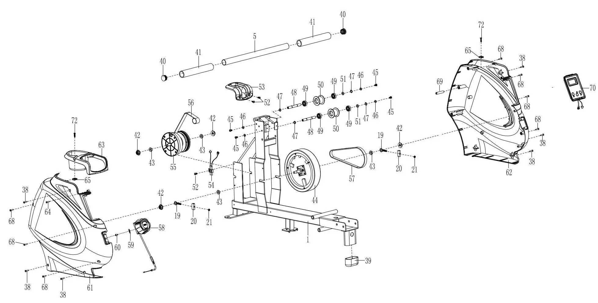 SUNNY SF-RW5941-Smart-Multifunction-SPM-Magnetic-Rowing-Machine-18