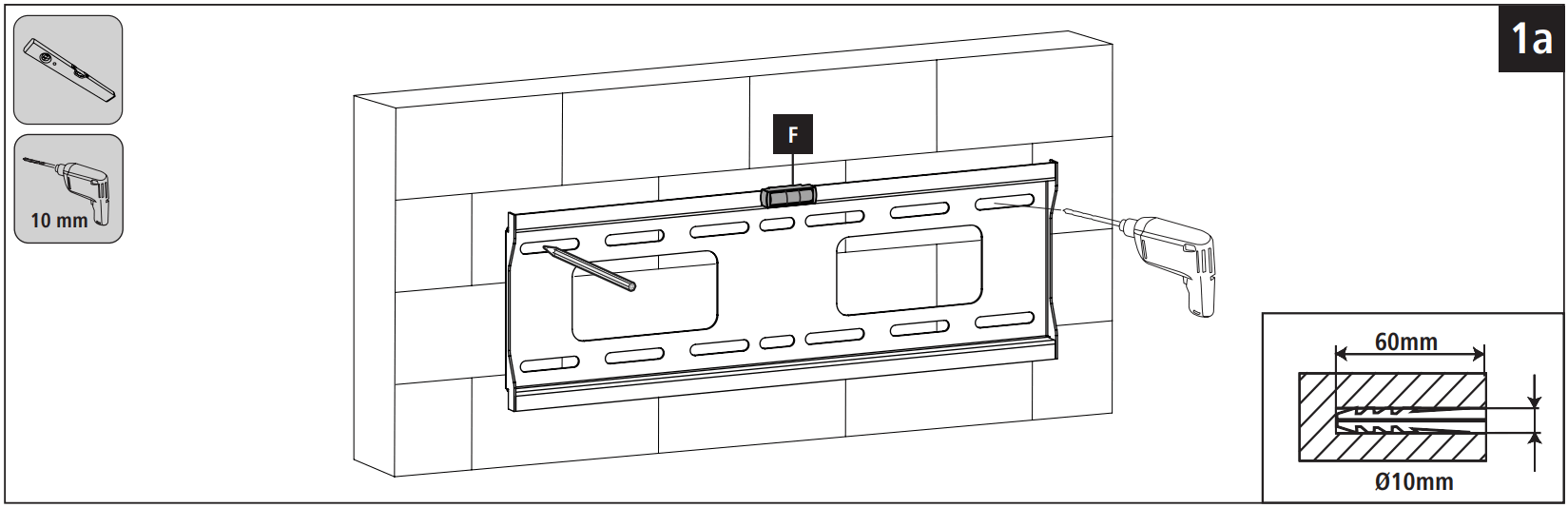 hama 118071 TV Wall Bracket - FIG 2