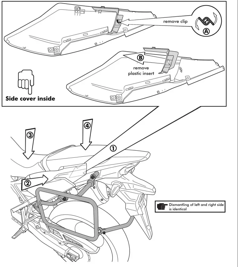 TOURATECH CRF1100L Africa Twin Fairing Crash Bar - fig 4