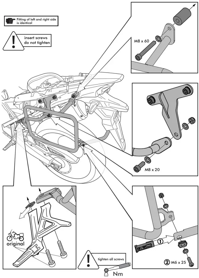 TOURATECH CRF1100L Africa Twin Fairing Crash Bar - fig 5