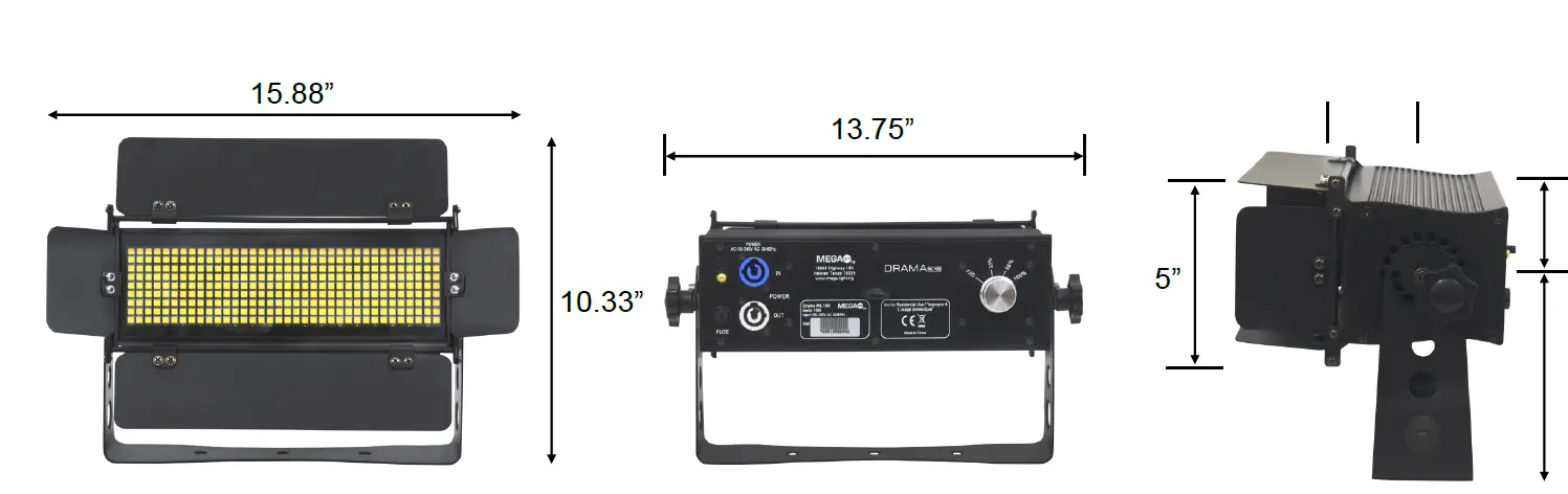 MEGA LITE DRAMA WL 100 Low Profile Work Light Solution 4