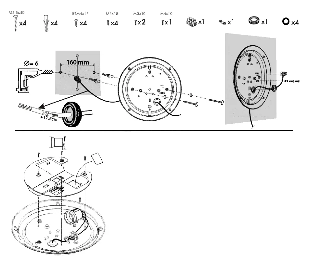 JULA 422276 Outdoor Ceiling Fixture 1