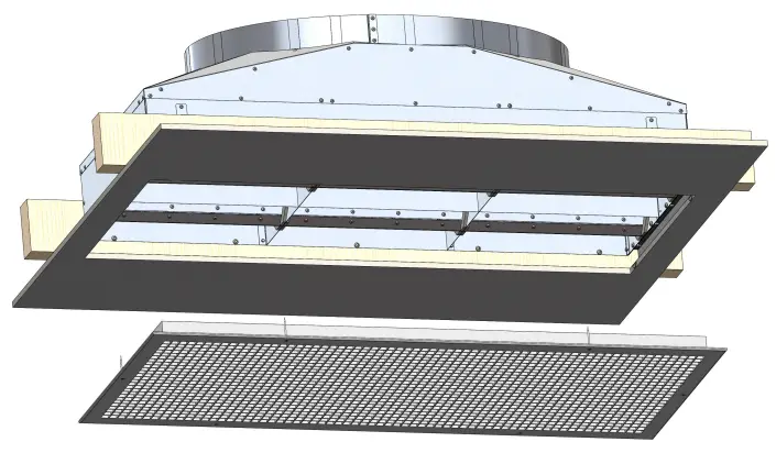 AirScape Ventura 3200 9 Whole House Fan - CUBE CORE GRILLE