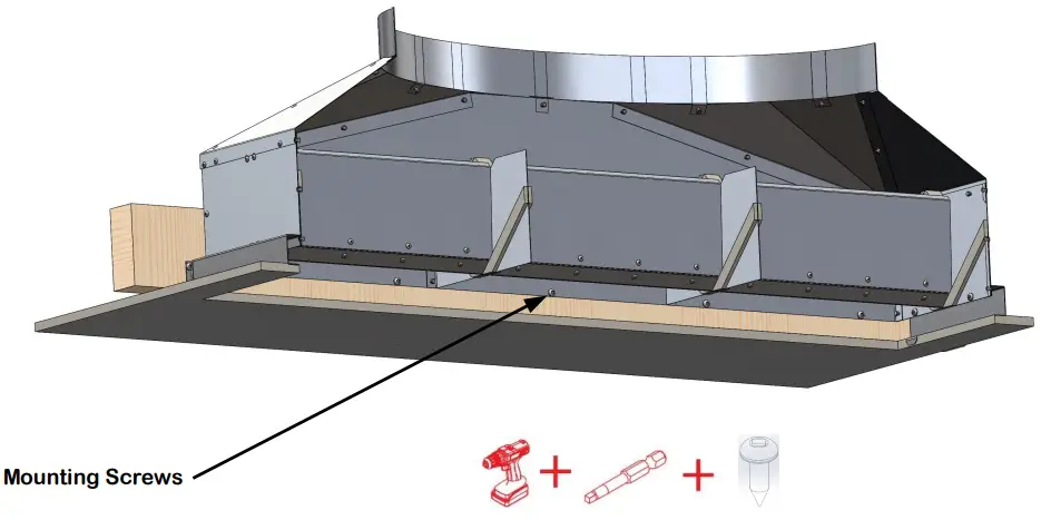 AirScape Ventura 3200 9 Whole House Fan - Mounting Screws