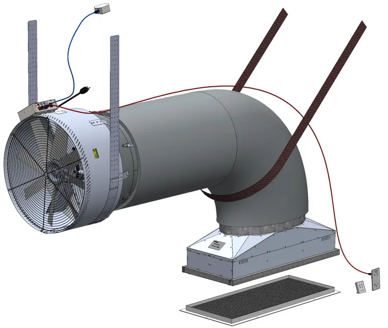 AirScape Ventura 3200 9 Whole House Fan