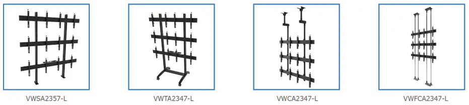 edbak VWSA2347 L Video Wall Bolt Down Stand - fig7